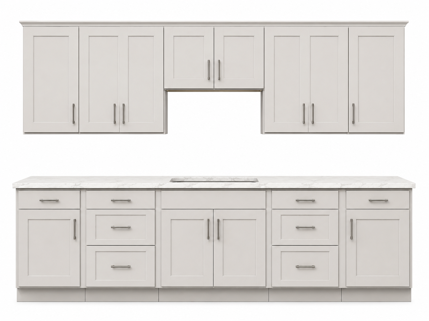 The full cabinet set