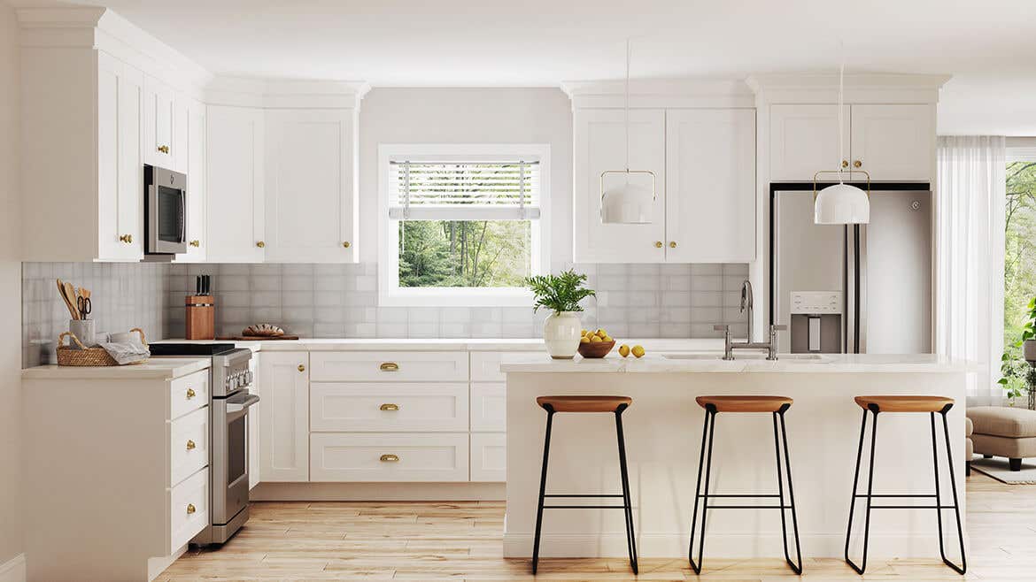 Colorado White Shaker kitchen